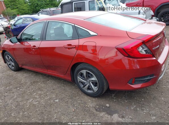 2HGFC2F65KH531378 2019 HONDA CIVIC Red უკანა მარცხენა