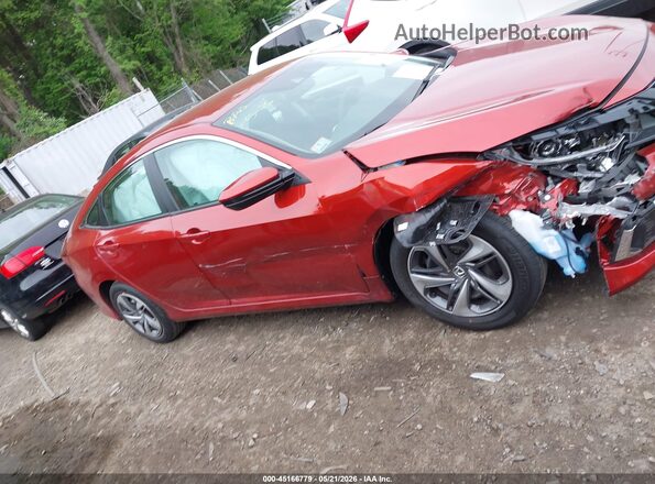 2HGFC2F65KH531378 2019 HONDA CIVIC Red უკანა სალონის ხედი