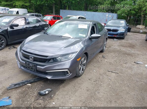 2HGFC2F65LH587676 2020 HONDA CIVIC Gray Vista tres cuartos delantera izquierda