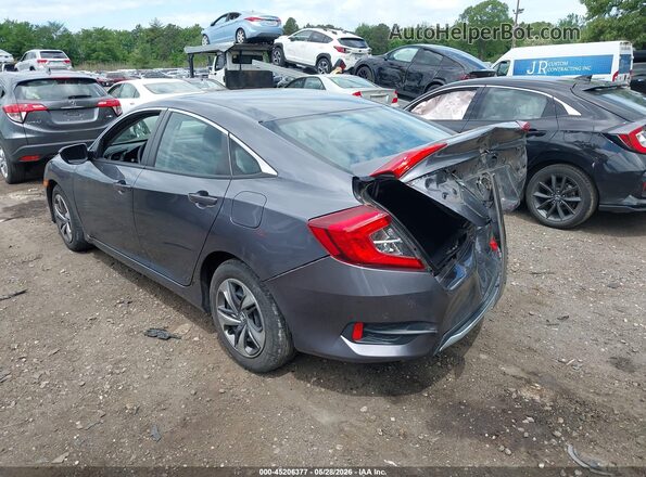 2HGFC2F65LH587676 2020 HONDA CIVIC Gray Trasero izquierdo