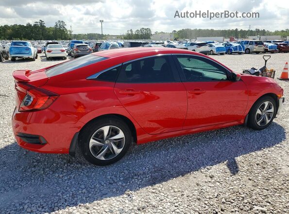 2HGFC2F66KH527095 2019 HONDA CIVIC Red უკანა მარჯვენა
