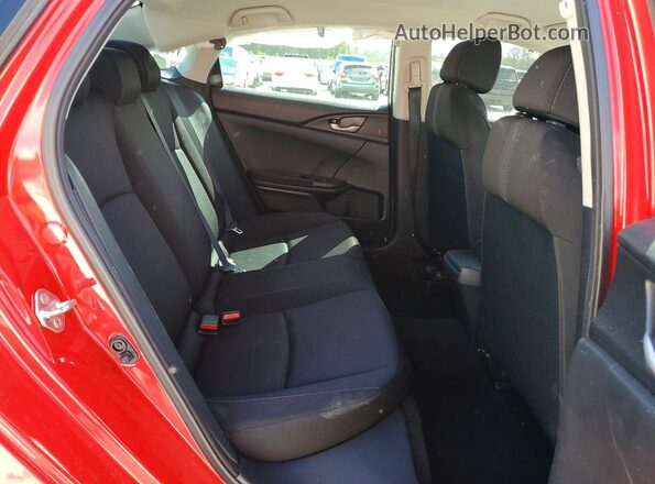2HGFC2F66KH527095 2019 HONDA CIVIC Red უკანა სავარძლების ხედი