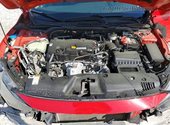 2HGFC2F66KH527095 2019 HONDA CIVIC Red უკანა სალონის ხედი