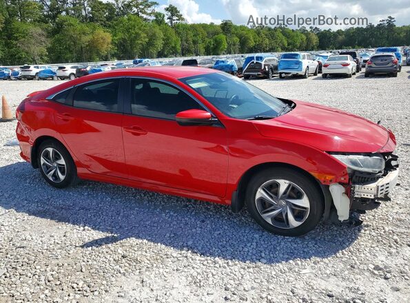 2HGFC2F66KH527095 2019 HONDA CIVIC Red წინა მარჯვენა