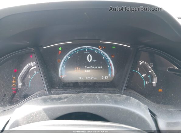 2HGFC2F66KH535861 2019 HONDA CIVIC Gray Widok tylnych siedzeń