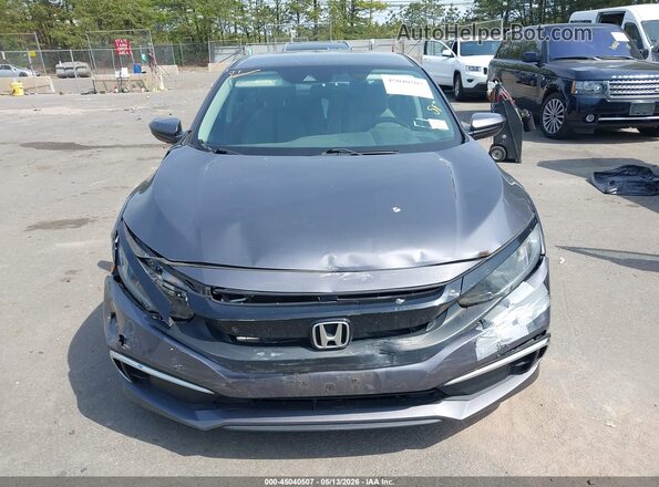 2HGFC2F66KH535861 2019 HONDA CIVIC Gray Widok z przodu