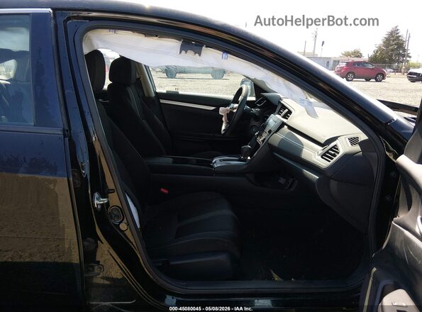 2HGFC2F66LH524277 2020 HONDA CIVIC Black წინა სალონის ხედი