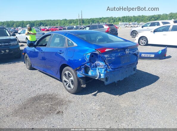 2HGFC2F66LH545081 2020 HONDA CIVIC Синий Задняя левая четверть