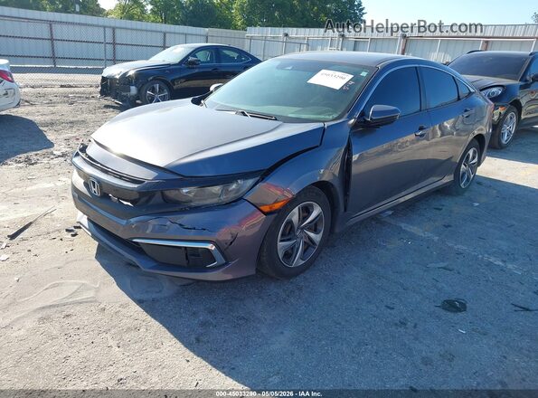 2HGFC2F66MH537161 2021 HONDA CIVIC Gray Передня ліва чверть