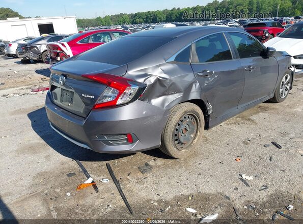 2HGFC2F66MH537161 2021 HONDA CIVIC Gray Задня права чверть