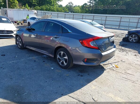 2HGFC2F66MH537161 2021 HONDA CIVIC Gray Задня ліва чверть