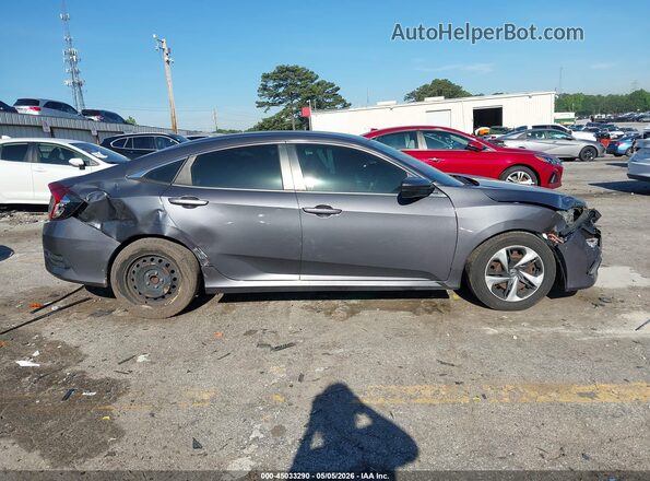 2HGFC2F66MH537161 2021 HONDA CIVIC Gray Вид задньої частини салону