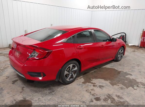 2HGFC2F67KH587127 2019 HONDA CIVIC Red Tył prawy