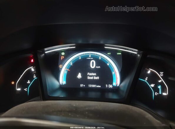 2HGFC2F67KH587127 2019 HONDA CIVIC Red Widok tylnych siedzeń