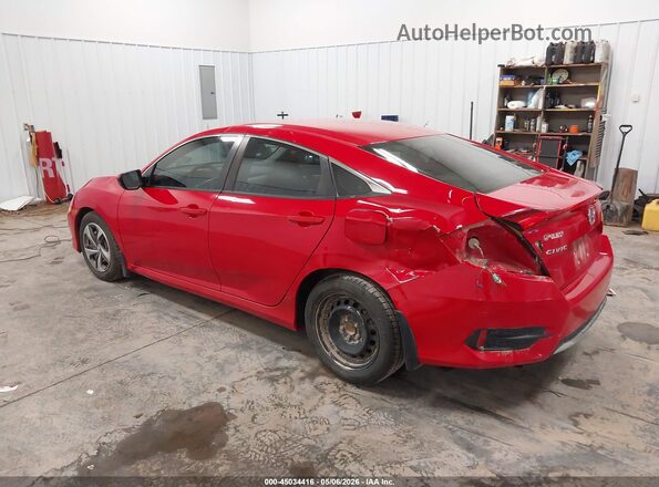 2HGFC2F67KH587127 2019 HONDA CIVIC Red Tył lewy