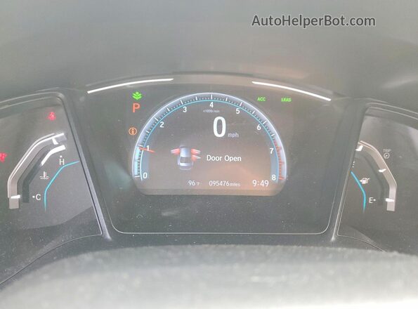 2HGFC2F67MH519204 2021 HONDA CIVIC Charcoal ხელსაწყოთა პანელის ხედი
