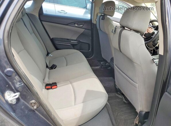 2HGFC2F67MH519204 2021 HONDA CIVIC Charcoal უკანა სავარძლების ხედი