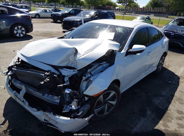 2HGFC2F68LH503740 2020 HONDA CIVIC White Vista tres cuartos delantera izquierda