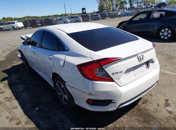2HGFC2F68LH503740 2020 HONDA CIVIC White Trasero izquierdo