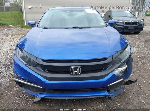 2HGFC2F68MH524668 2021 HONDA CIVIC Синий Вид задней части салона
