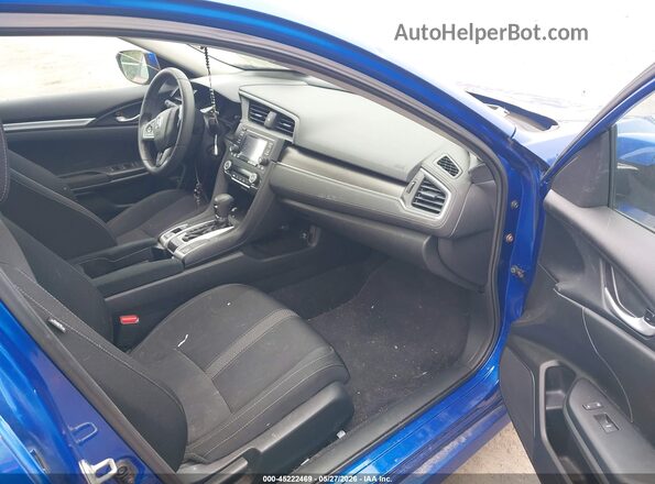 2HGFC2F69KH600492 2019 HONDA CIVIC Blue Front interior view