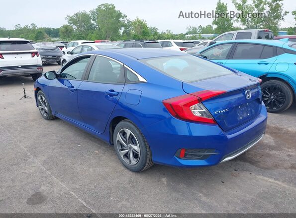 2HGFC2F69KH600492 2019 HONDA CIVIC Blue Rear left
