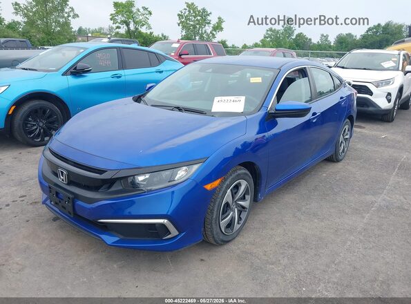 2HGFC2F69KH600492 2019 HONDA CIVIC Blue Front left