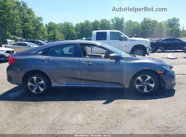 2HGFC2F69LH556897 2020 HONDA CIVIC Серый Вид задней части салона