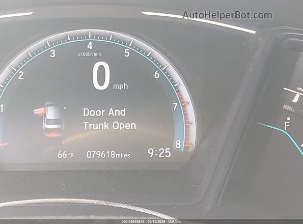 2HGFC2F6XKH550010 2019 HONDA CIVIC Black 