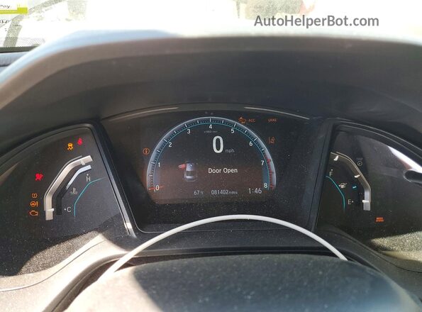 2HGFC2F6XMH525661 2021 HONDA CIVIC Black Սարքավորումների վահանակի տեսք
