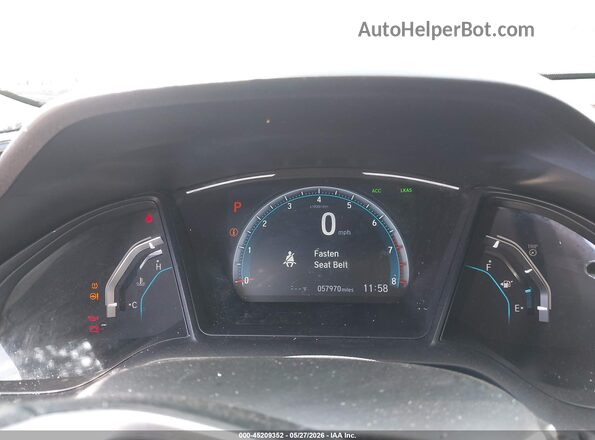 2HGFC2F6XMH559387 2021 HONDA CIVIC White Widok tylnych siedzeń