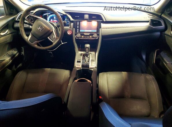 2HGFC2F70HH510665 2017 HONDA CIVIC Blue Вид панелі приладів