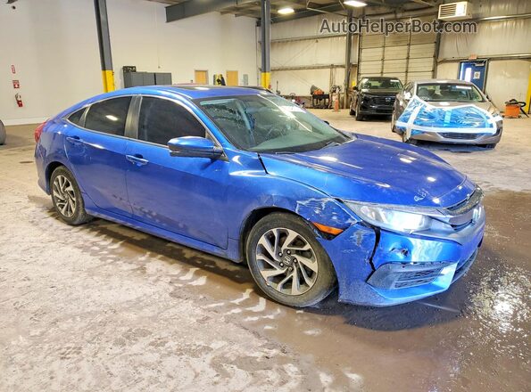 2HGFC2F70HH510665 2017 HONDA CIVIC Blue Передня права чверть