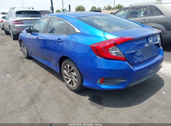 2HGFC2F72GH550325 2016 HONDA CIVIC Blue Задня ліва чверть