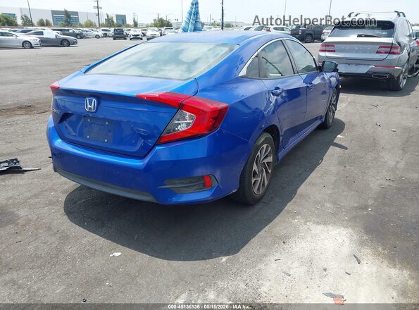 2HGFC2F72GH550325 2016 HONDA CIVIC Blue Задня права чверть