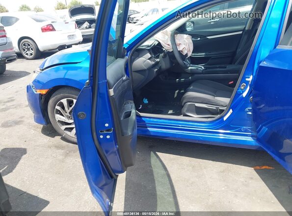 2HGFC2F72GH550325 2016 HONDA CIVIC Blue Вид салону спереду