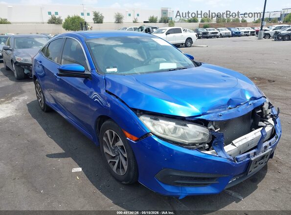 2HGFC2F72GH550325 2016 HONDA CIVIC Blue Панорамний вид салону 360°