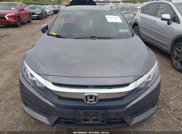 2HGFC2F73JH532911 2018 HONDA CIVIC Gray Instrument cluster view
