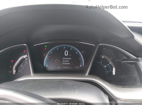 2HGFC2F73JH592378 2018 HONDA CIVIC Silver Vista de los asientos traseros