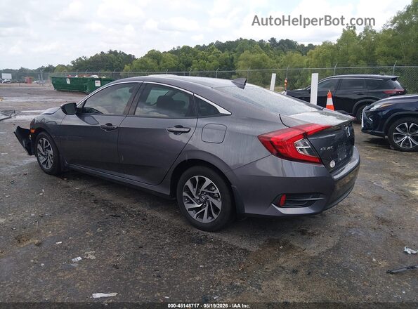 2HGFC2F73JH592378 2018 HONDA CIVIC Silver Trasero izquierdo