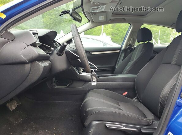 2HGFC2F74JH565142 2018 HONDA CIVIC Blue Widok wnętrza z przodu