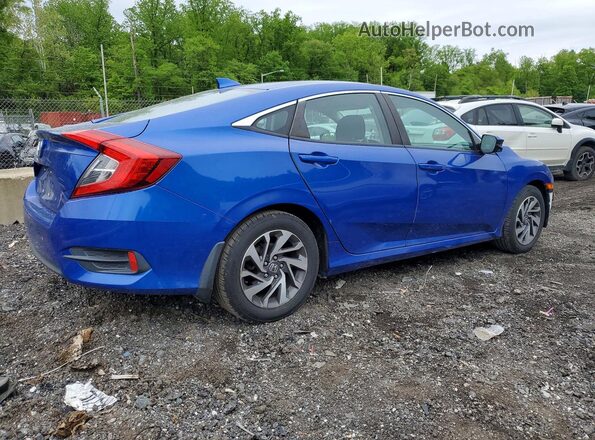 2HGFC2F74JH565142 2018 HONDA CIVIC Blue Tył prawy