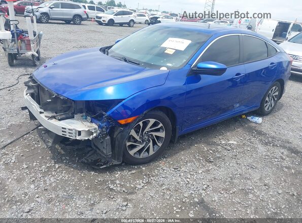 2HGFC2F74JH585066 2018 HONDA CIVIC Синий Передняя левая четверть