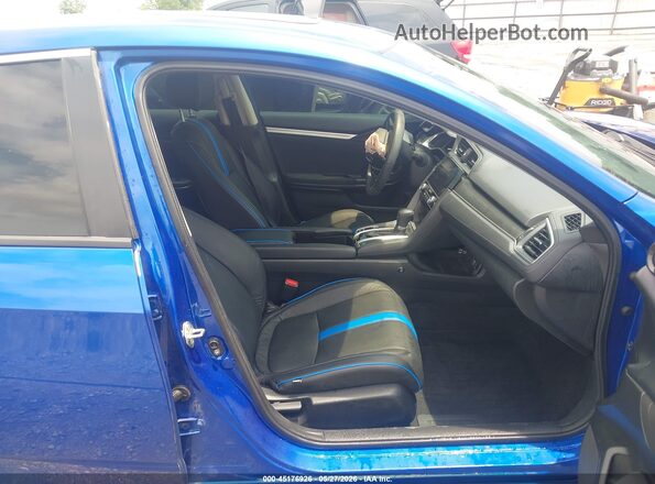 2HGFC2F74JH585066 2018 HONDA CIVIC Синий Вид салона спереди
