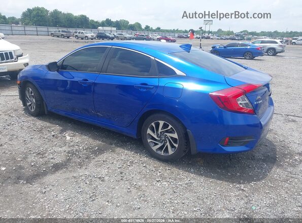 2HGFC2F74JH585066 2018 HONDA CIVIC Синий Задняя левая четверть