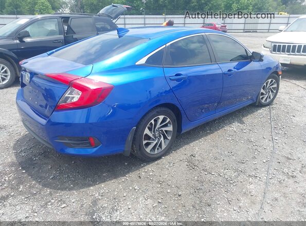 2HGFC2F74JH585066 2018 HONDA CIVIC Синий Задняя правая четверть