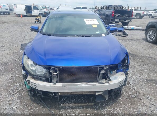 2HGFC2F74JH585066 2018 HONDA CIVIC Синий Вид задней части салона