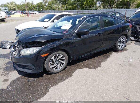 2HGFC2F75GH521739 2016 HONDA CIVIC Черный Передняя левая четверть