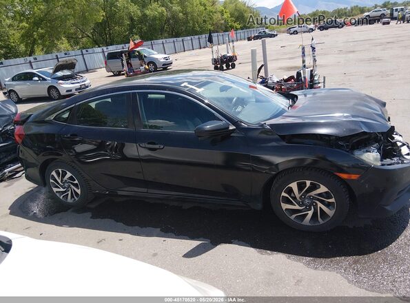 2HGFC2F75GH521739 2016 HONDA CIVIC Черный Вид задней части салона