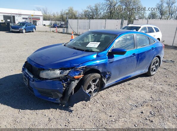 2HGFC2F75HH562146 2017 HONDA CIVIC Blue Front left